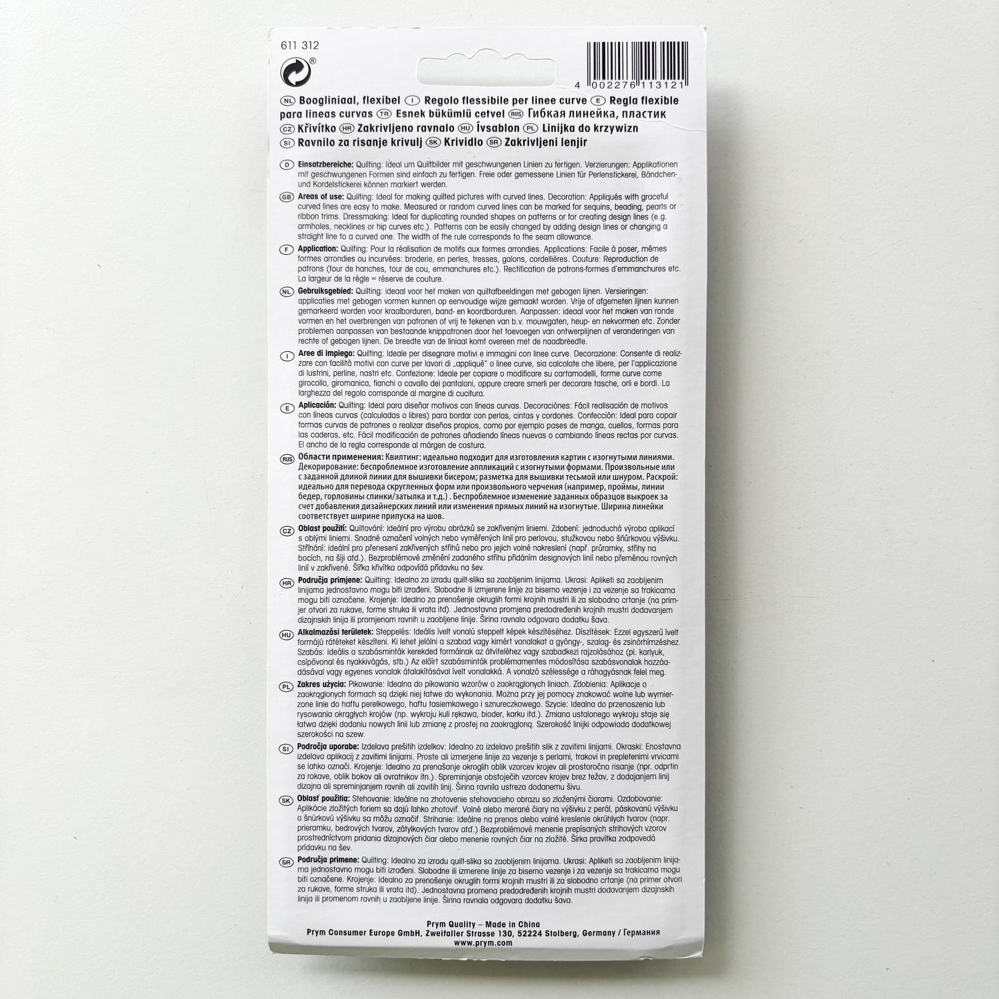 Prym  - Flexible Curve Ruler