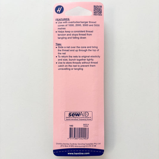 Hemline - Thread Nets 5 Pack - White