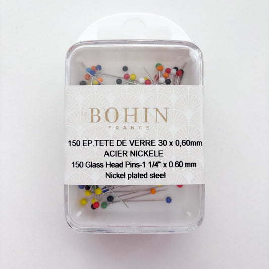Bohin - Glass Head Pins 150pk