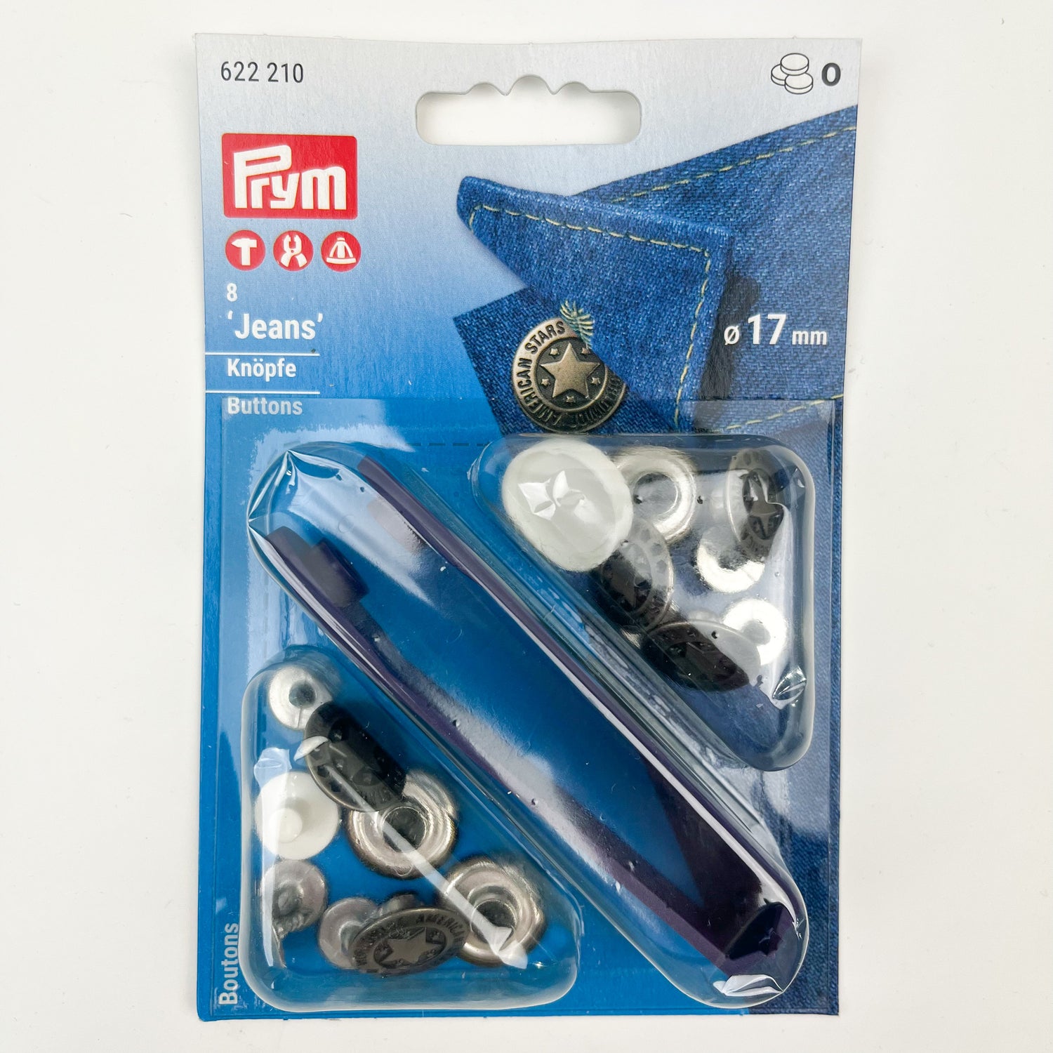 Bottoni Prym In Lino Bianco, 15mm, Confezione Da 1 Pezzo - Resistenti A Bollitura E Stiratura Per Biancheria E Divise