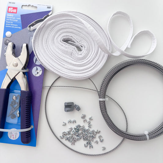 Spiral Steel Boning Kit - 6mm width - 10 metre length