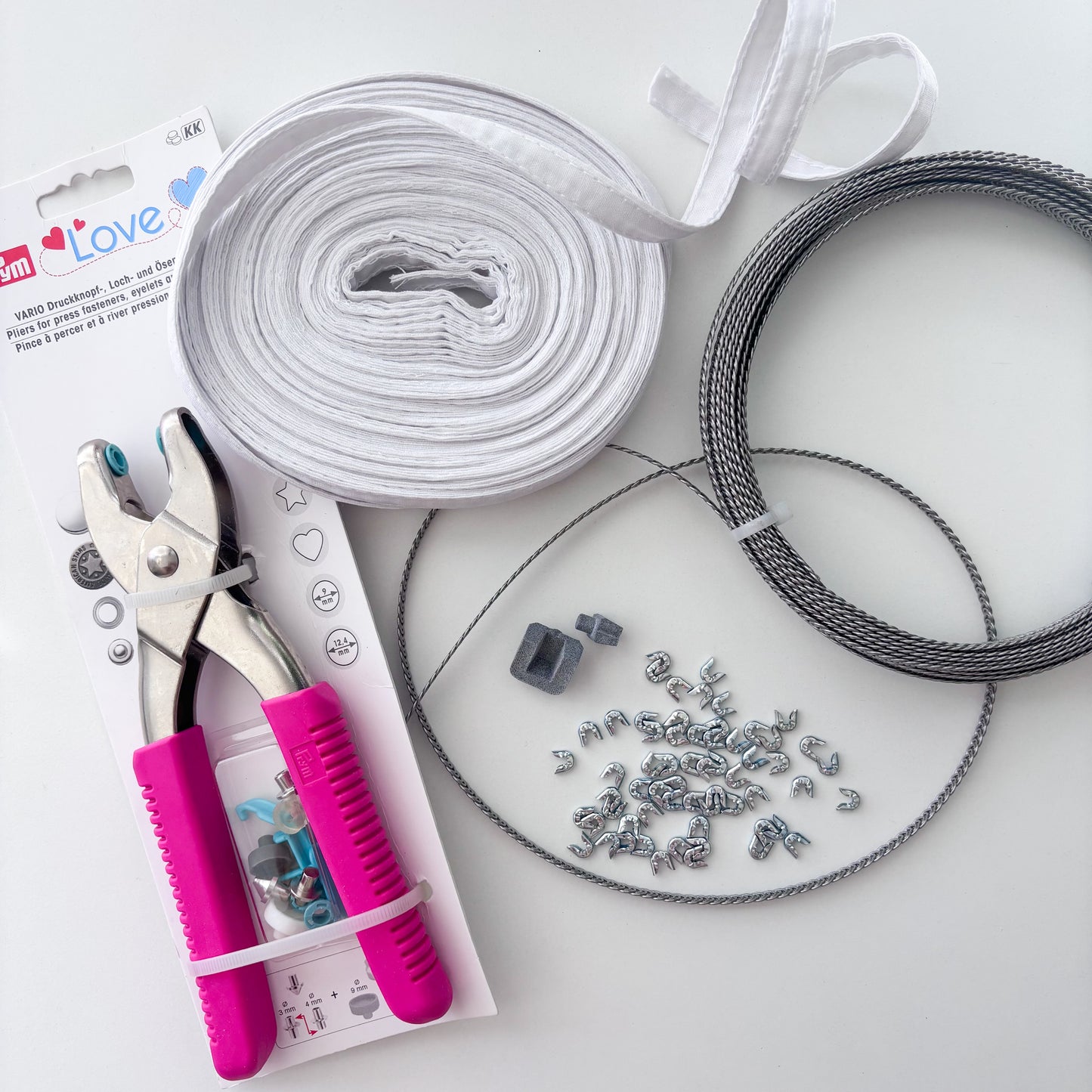 Spiral Steel Boning Kit - 6mm width - 10 metre length