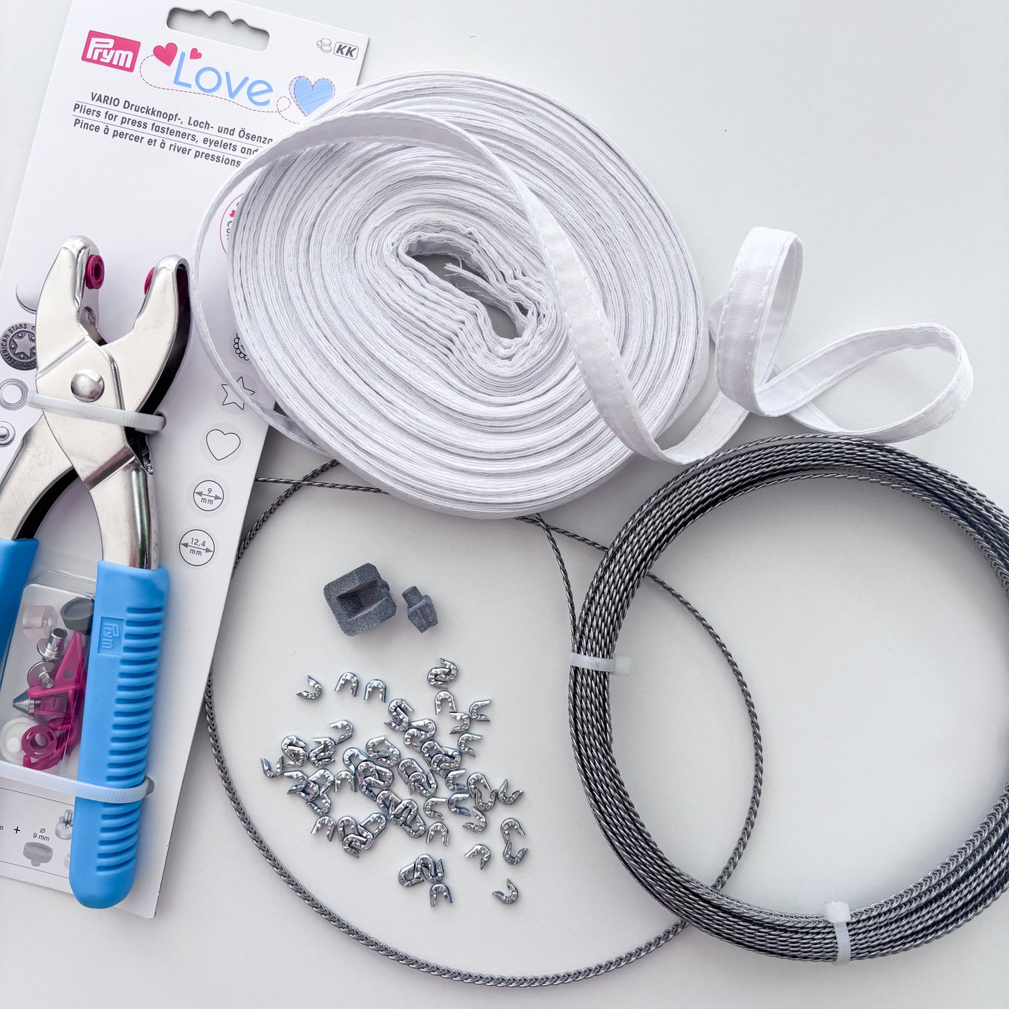 Spiral Steel Boning Kit - 6mm width - 10 metre length