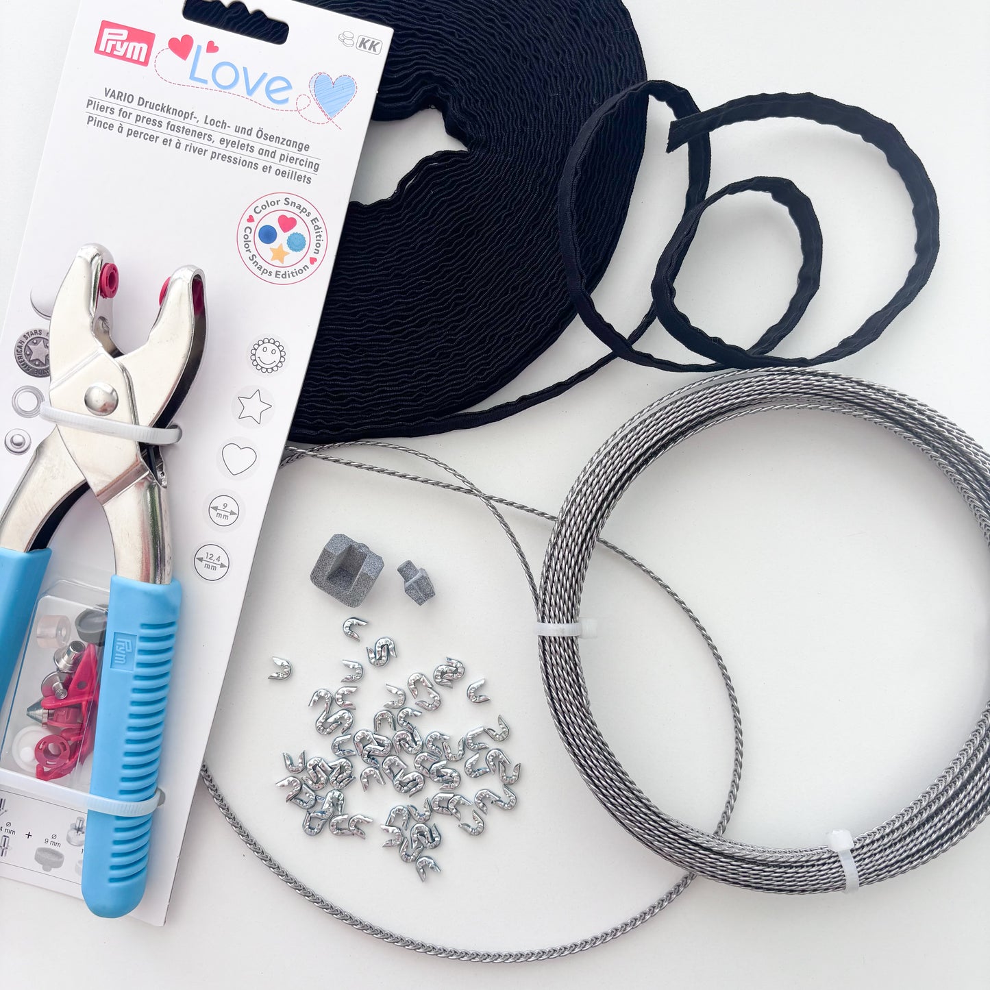 Spiral Steel Boning Kit - 6mm width - 10 metre length