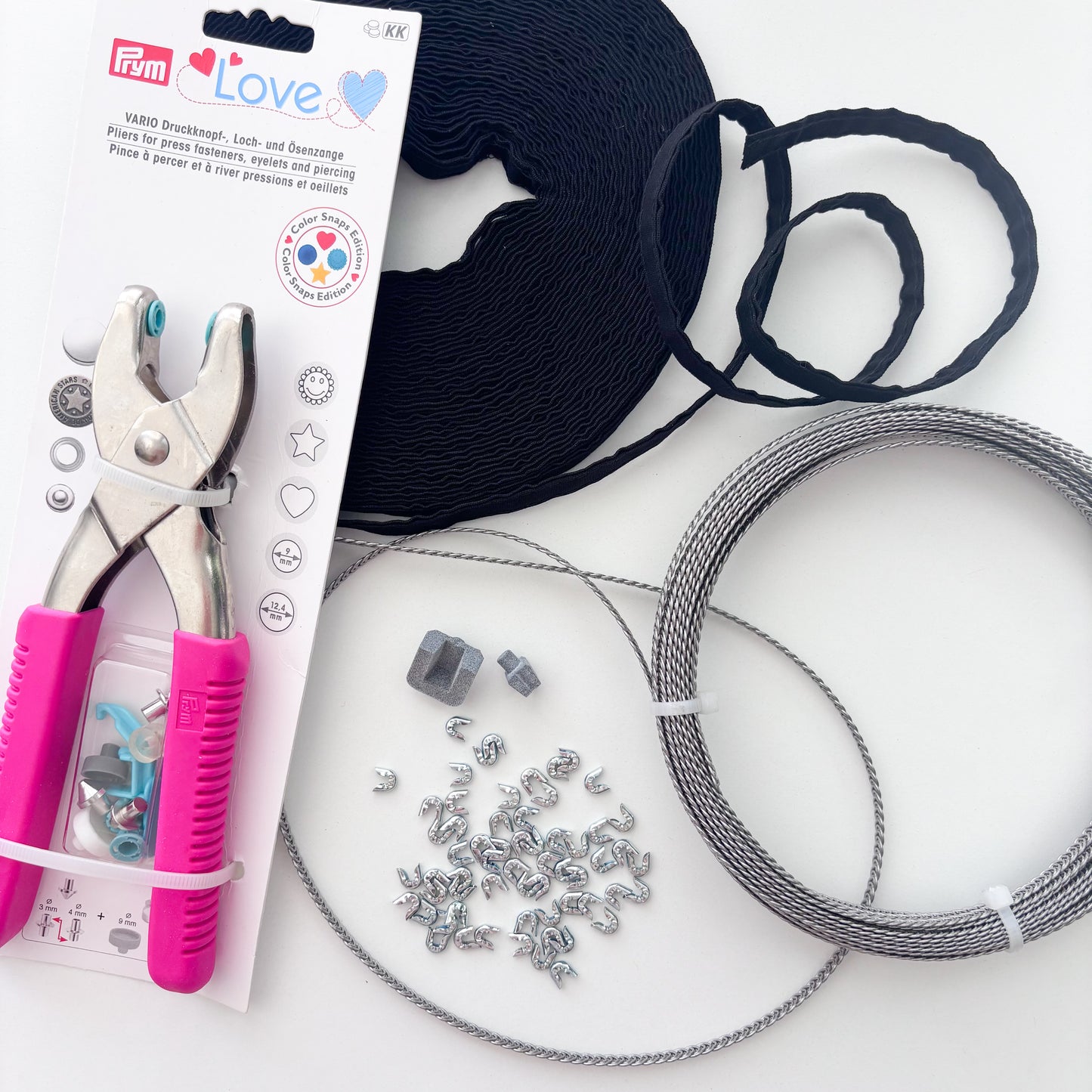 Spiral Steel Boning Kit - 6mm width - 10 metre length