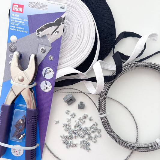 Spiral Steel Boning Kit - 6mm width - 10 metre length