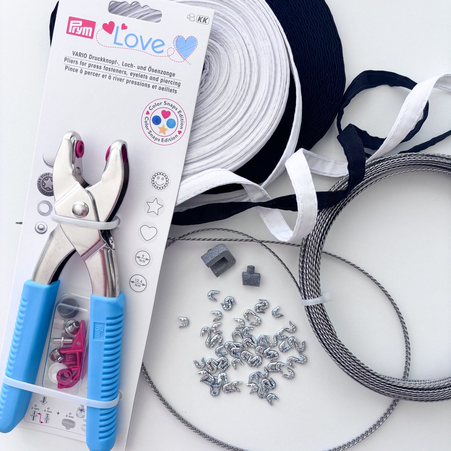 Spiral Steel Boning Kit - 6mm width - 10 metre length