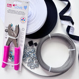 Spiral Steel Boning Kit - 10mm width - 10 metre length