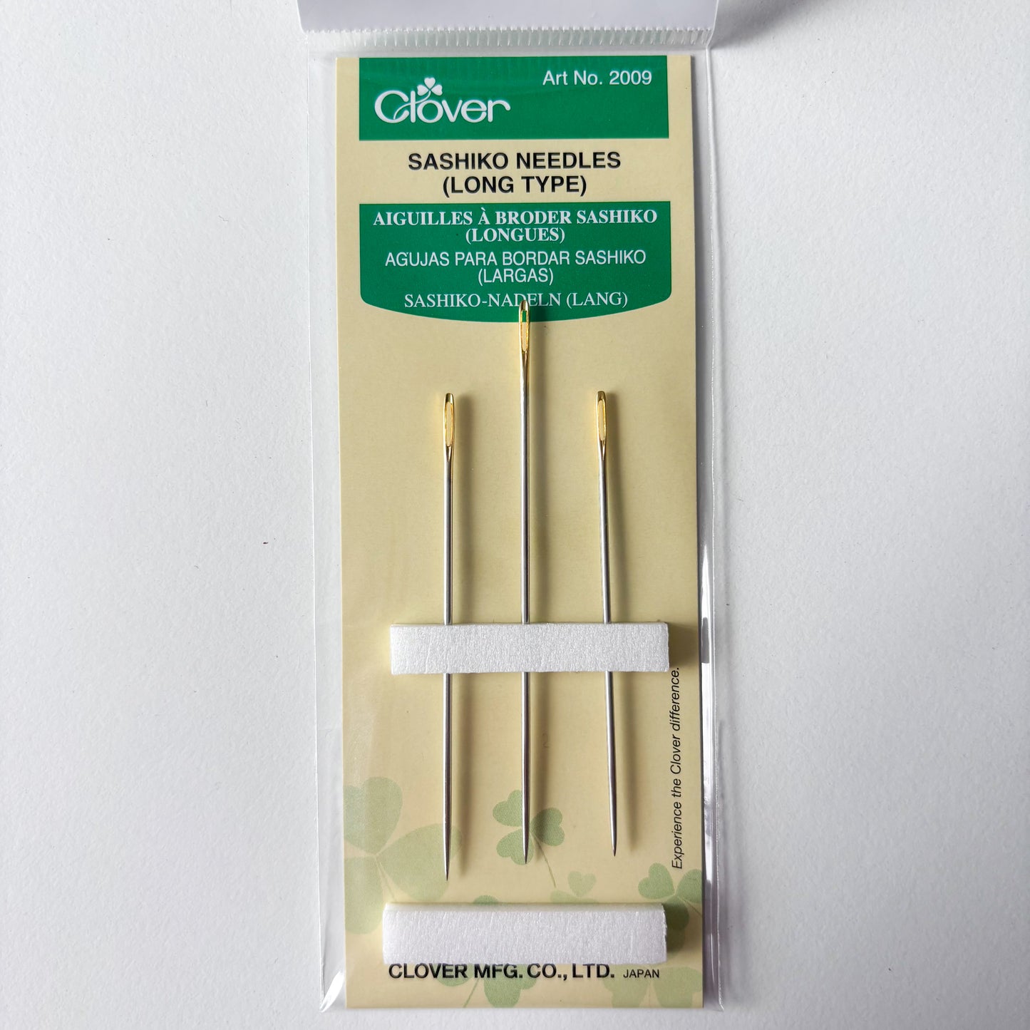 Clover - Sashiko Needles - Regular or Long packs