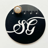 Sewing Gem - Gold Wavy Edge Plastic Pearl Buttons (with shank)