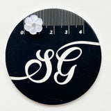 Sewing Gem - White Resin Flower with Diamanté Buttons - 12.5mm