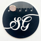 Sewing Gem - Silvery Gold Round Plastic Button - 11mm - Black or White