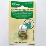 Clover - Adjustable Ring Thimble with Plate