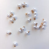 Sewing Gem - Bright Pearl Round Plastic Buttons (with shank) - 2 sizes