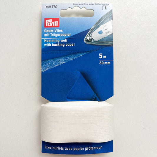 Prym - Hemming Web with Backing Paper - 30mm x 5m