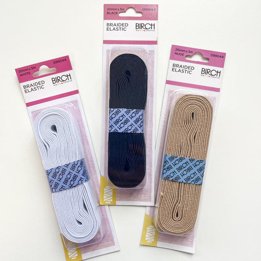 Birch Creative - Braided Elastic - 20mm x 3m