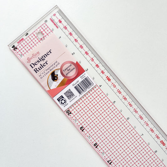 Sew Easy - Metric and Imperial Ruler - 24"/62cm long