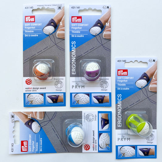 Prym  - Soft Comfort Ergonomic Thimble - multiple sizes