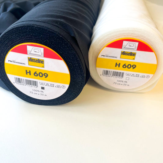 Vilene - Fusible Knit Interfacing - H609 - Black or White