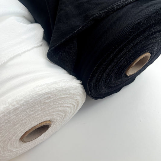 Freudenberg - Whisper Weft Fusible Interfacing - Black or Ecru