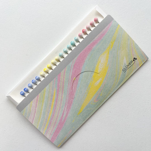Clover - Marbled Glass Head Pins