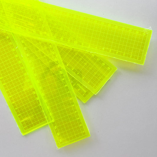 Sewing Gem - Fluorescent Metric Grading Ruler