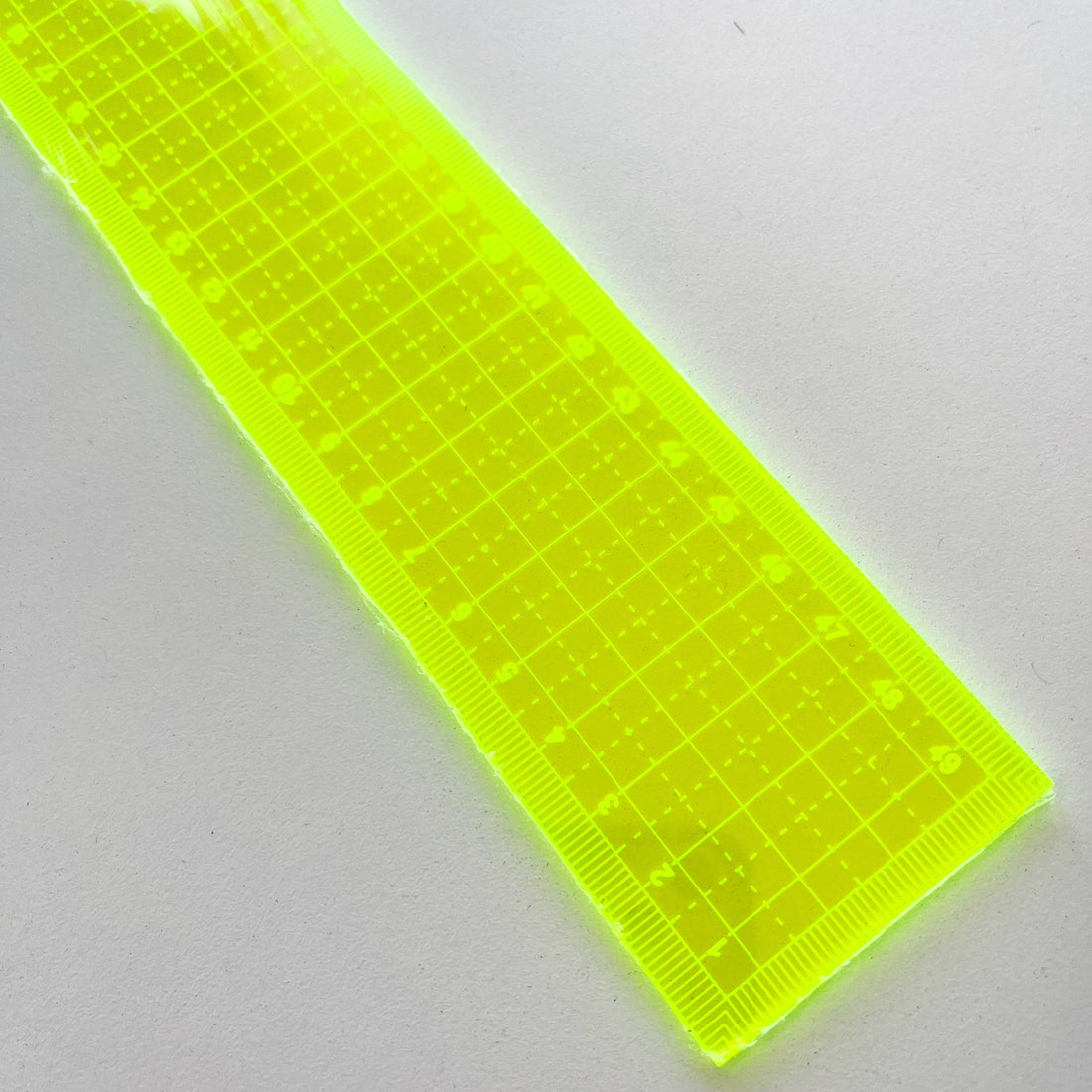 Sewing Gem - Fluorescent Metric Grading Ruler