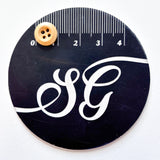 Sewing Gem - 4 Hole, Light Coloured Wooden Chamfered Buttons - Multiple Sizes
