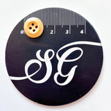 Sewing Gem - 4 Hole, Light Coloured Wooden Chamfered Buttons - Multiple Sizes