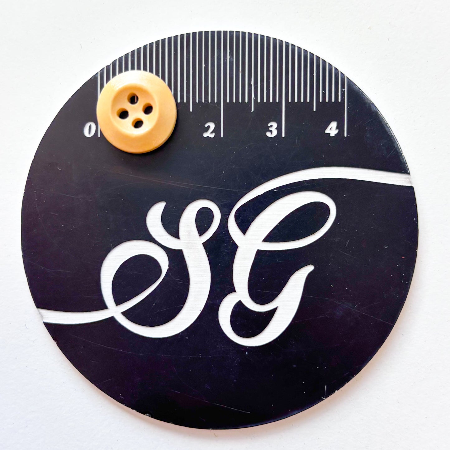 Sewing Gem - 4 Hole, Light Coloured Wooden Chamfered Buttons - Multiple Sizes