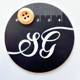Sewing Gem - 4 Hole, Light Coloured Wooden Chamfered Buttons - Multiple Sizes
