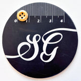 Sewing Gem - 4 Hole, Light Coloured Wooden Chamfered Buttons - Multiple Sizes