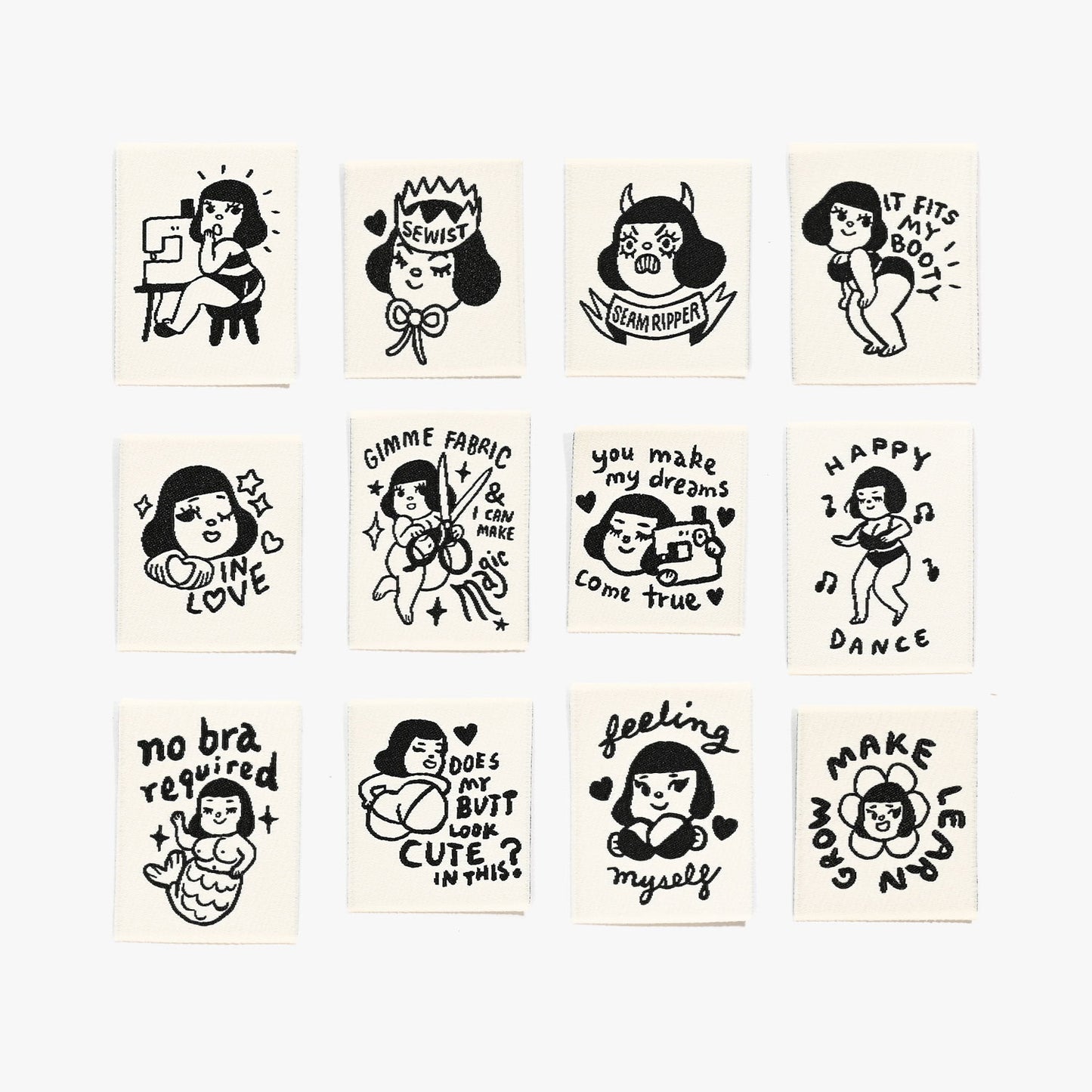Kylie and the Machine - Woven Labels - "SEW-IN LOVE + FEELING YOURSELF" Mel Stringer x KATM