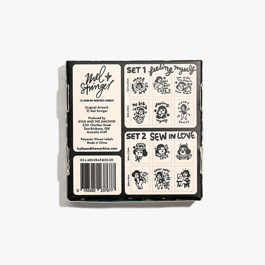 Kylie and the Machine - Woven Labels - "SEW-IN LOVE + FEELING YOURSELF" Mel Stringer x KATM