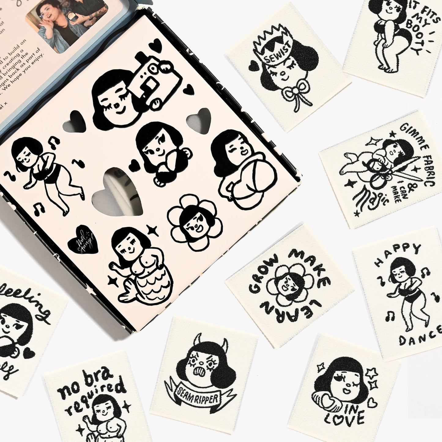 Kylie and the Machine - Woven Labels - "SEW-IN LOVE + FEELING YOURSELF" Mel Stringer x KATM