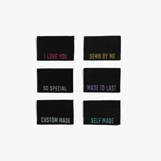 Kylie and the Machine - Woven Labels - Metallic Side Seam - Black
