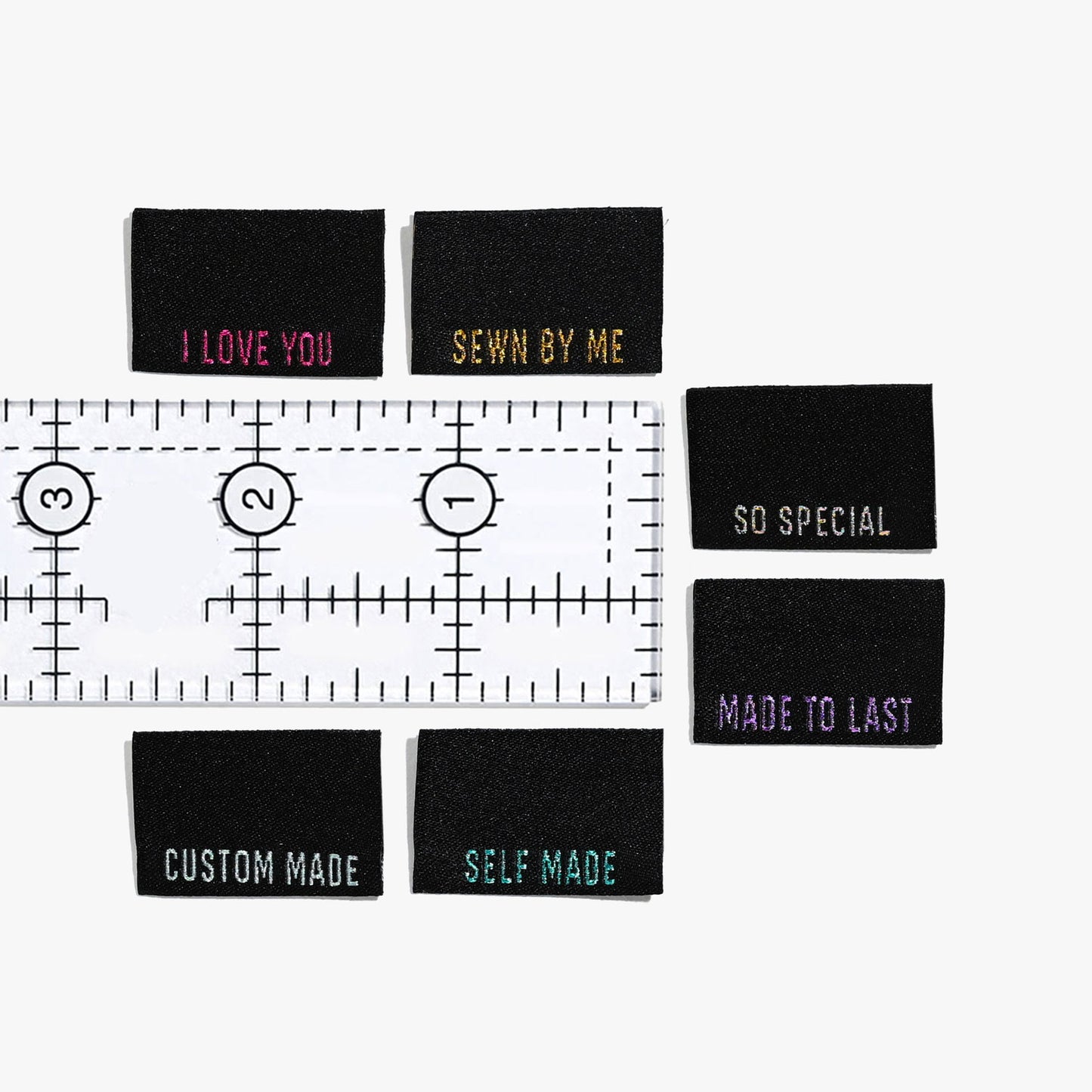 Kylie and the Machine - Woven Labels - Metallic Side Seam - Black