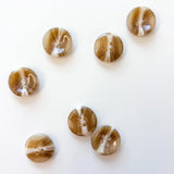 Sewing Gem - 4 Hole, Milk Coffee Resin Buttons - Multiple Sizes
