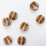 Sewing Gem - 4 Hole, Milk Coffee Resin Buttons - Multiple Sizes