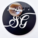 Sewing Gem - 4 Hole, Milk Coffee Resin Buttons - Multiple Sizes
