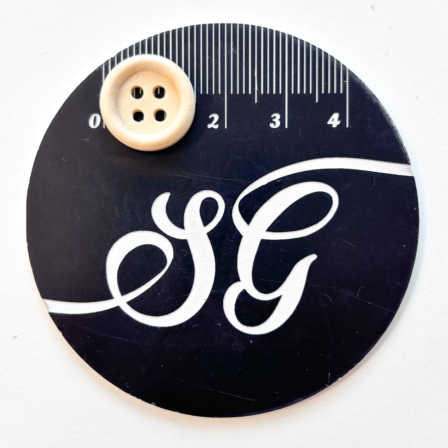 Sewing Gem - 4 Hole Natural Wooden Button - Multiple Sizes