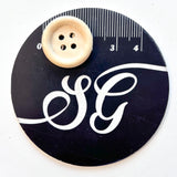 Sewing Gem - 4 Hole Natural Wooden Button - Multiple Sizes