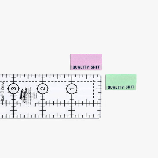 Kylie and the Machine - Woven Labels - "Quality Sh*t" (Pastel)