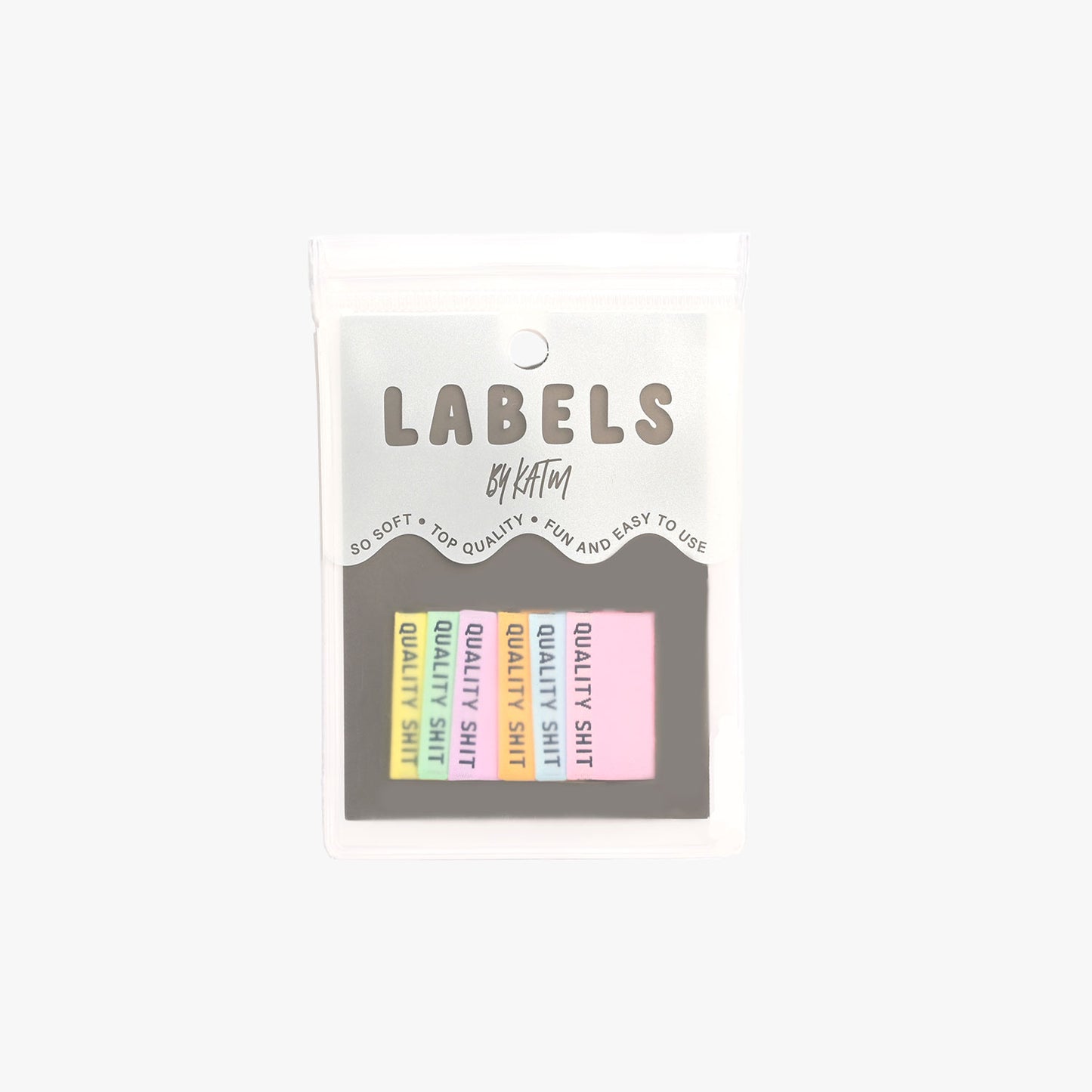 Kylie and the Machine - Woven Labels - "Quality Sh*t" (Pastel)