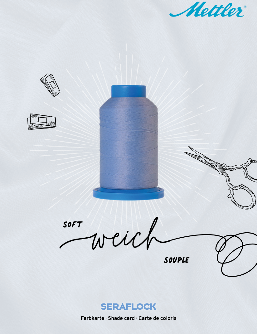 Mettler - Seraflock (Woolly Nylon) Overlocking Thread - 1000m