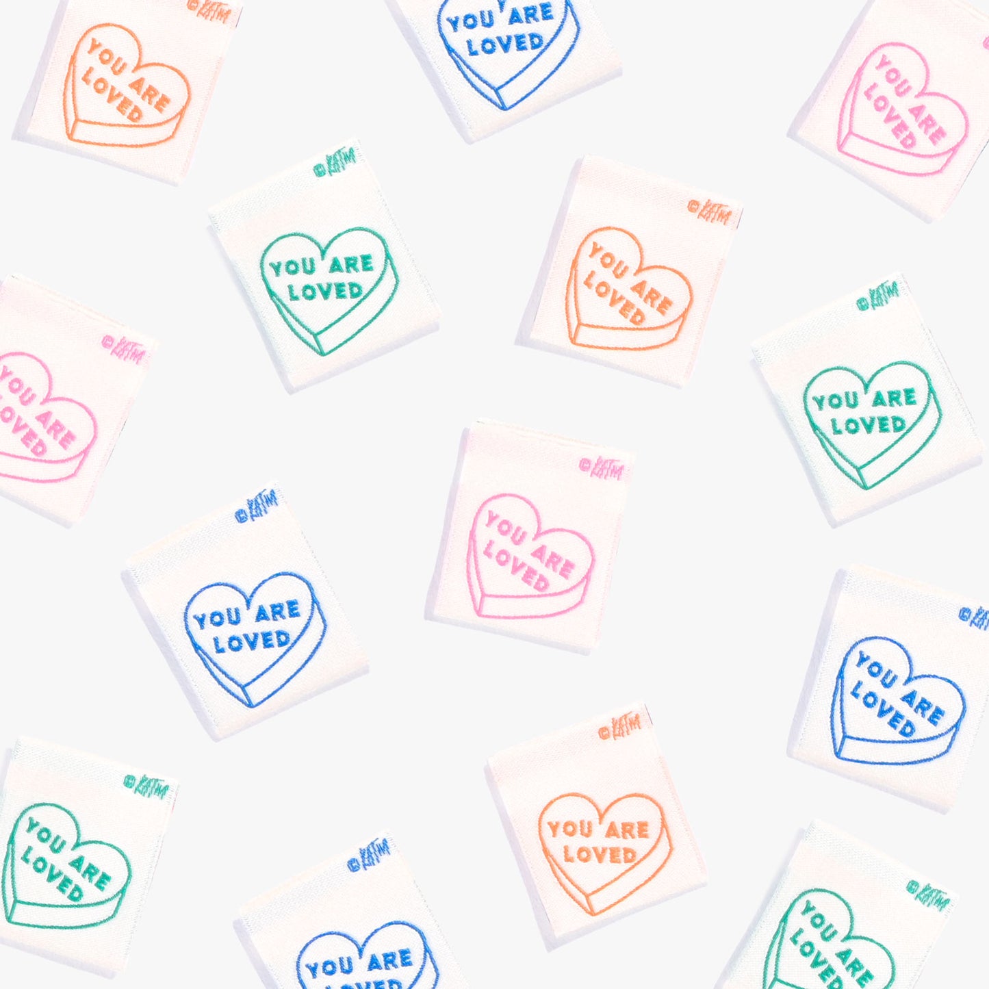 Kylie and the Machine - Woven labels - "You Are Loved" Candies