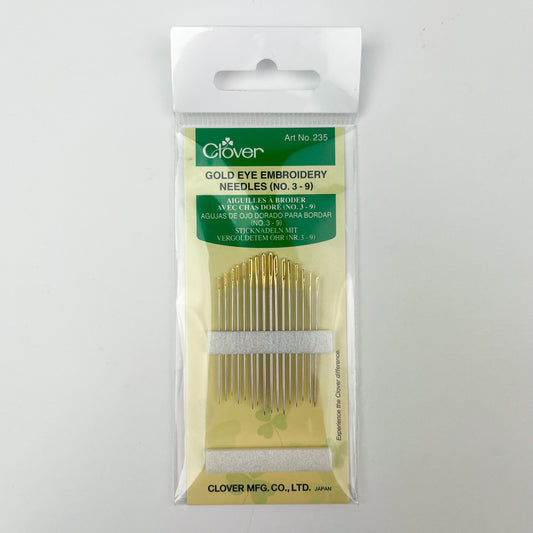 Clover - Gold Eye Embroidery Needles - No. 3-9