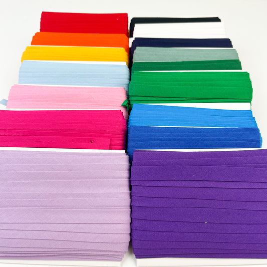 Sewing Gem - 12mm Bias Binding - Single Fold - 100% Cotton - Price Per Metre