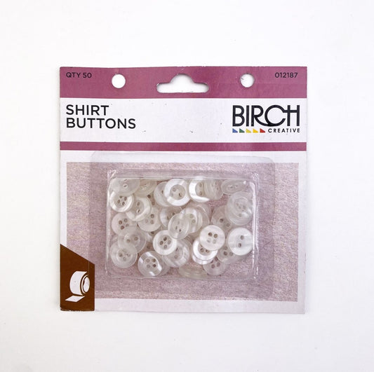 Birch Creative - Pack of 50 Shirt Buttons