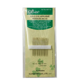 Clover - Gold Eye Applique Needles - Size 12